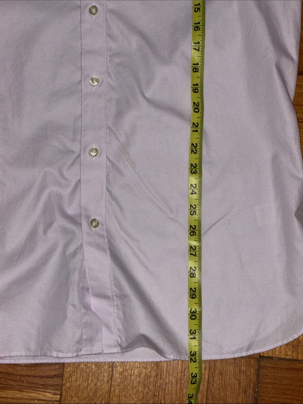 Charles , Mens 17/36, Light Pink Slim Fit Egyptian Cotton Dress Shirt - Picture 9 of 9
